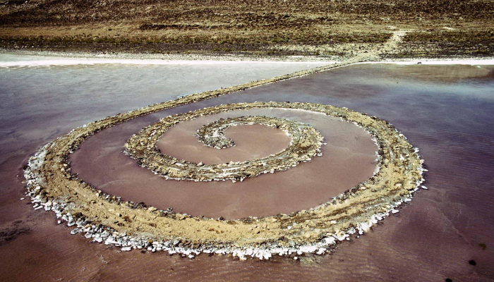 Spiral Jetty, by American landscape artist Robert Smithson (Source: Holt Smithson Foundation)